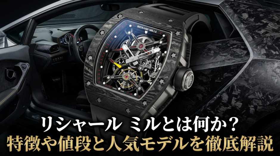 リシャール ミルとは何か？特徴や値段と人気モデルを徹底解説