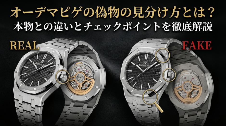オーデマピゲの偽物の見分け方とは？本物との違いとチェックポイントを徹底解説