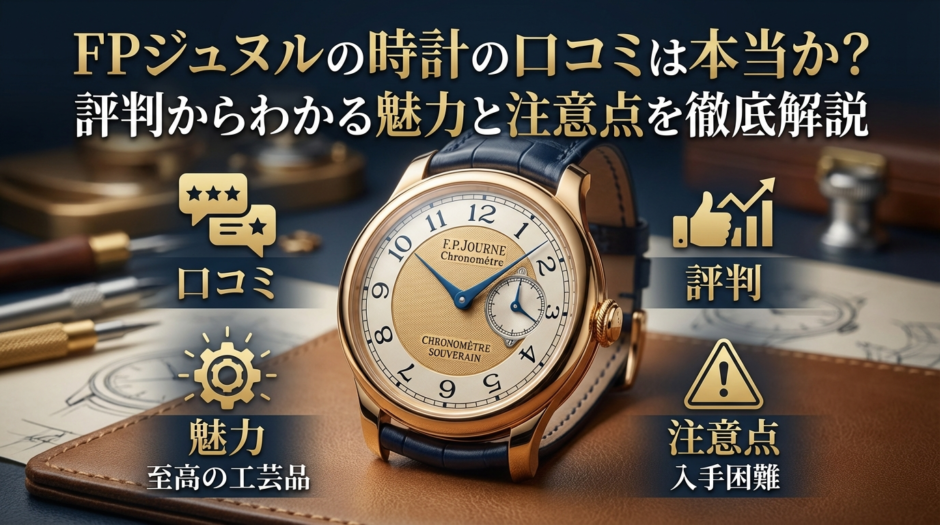 FPジュヌルの時計の口コミは本当か？評判からわかる魅力と注意点を徹底解説