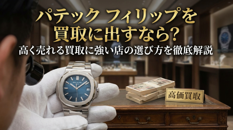 パテック フィリップを買取に出すなら？高く売れる買取に強い店の選び方を徹底解説