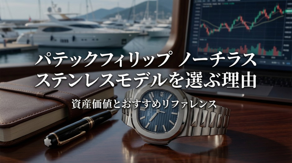 パテックフィリップのノーチラスをステンレスモデルで選ぶ理由とは？資産価値やおすすめリファレンスを解説