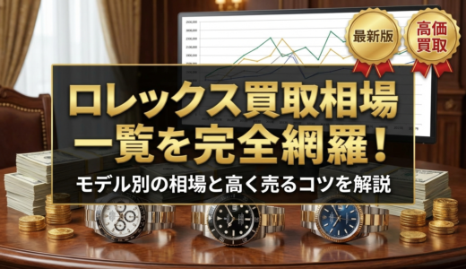 ロレックスの買取相場一覧を完全網羅！モデル別の相場と高く売るコツを解説