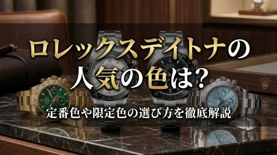 ロレックスデイトナの人気の色は？定番色や限定色の選び方を徹底解説