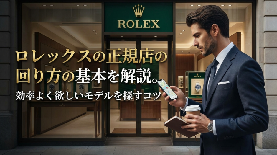 ロレックスの正規店の回り方の基本を解説。効率よく欲しいモデルを探すコツ