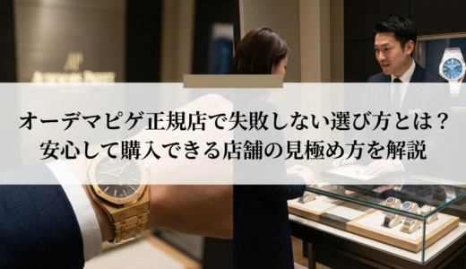 オーデマピゲの正規店で失敗しない選び方とは？安心して購入できる店舗の見極め方を解説