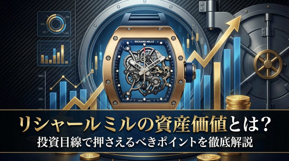 リシャール ミルの資産価値とは？投資目線で押さえるべきポイントを徹底解説