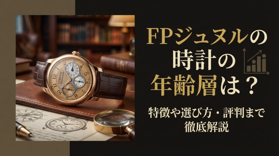 FPジュヌルの時計の年齢層は？特徴や選び方・評判まで徹底解説