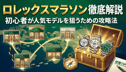 ロレックスマラソンのやり方を徹底解説｜初心者が人気モデルを狙うための攻略法