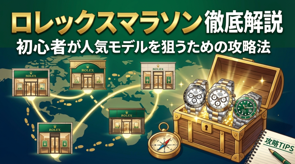 ロレックスマラソンのやり方を徹底解説｜初心者が人気モデルを狙うための攻略法