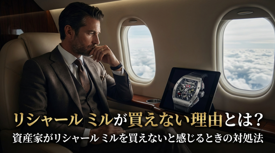 リシャール ミルが買えない理由とは？資産家がリシャール ミルを買えないと感じるときの対処法