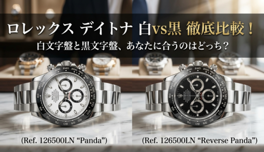 ロレックスのデイトナは白文字盤と黒文字盤で何が違う？ロレックスのデイトナの白と黒の違いを徹底解説