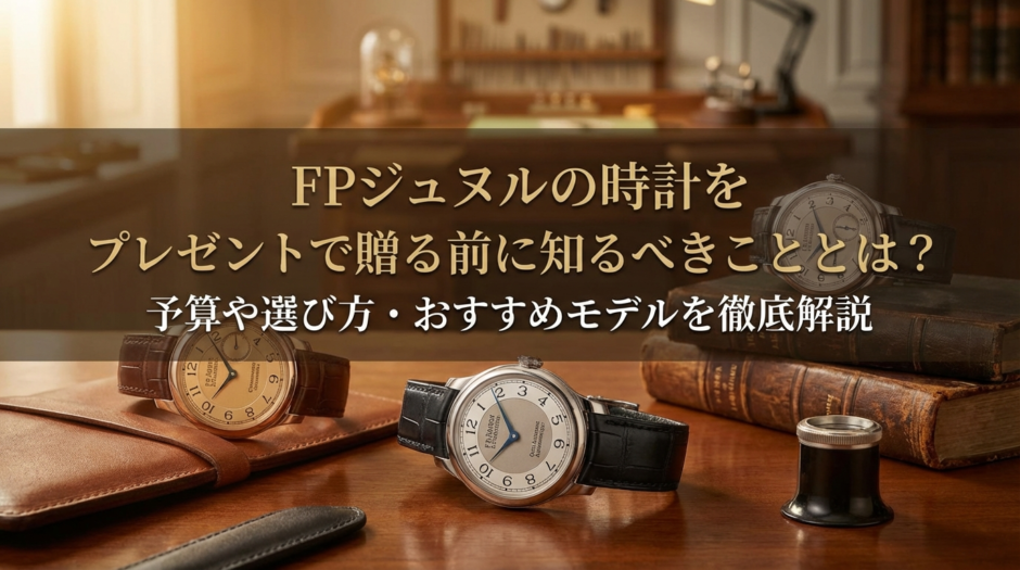 FPジュヌルの時計をプレゼントで贈る前に知るべきこととは？予算や選び方・おすすめモデルを徹底解説
