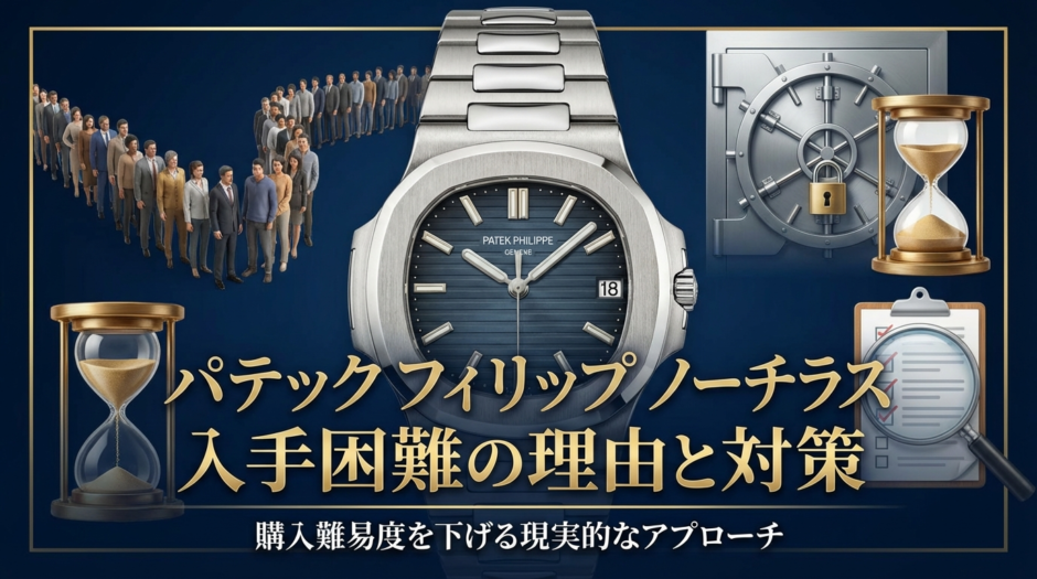 パテック フィリップのノーチラスが入手困難な理由とは？購入難易度を下げる現実的な対策を解説