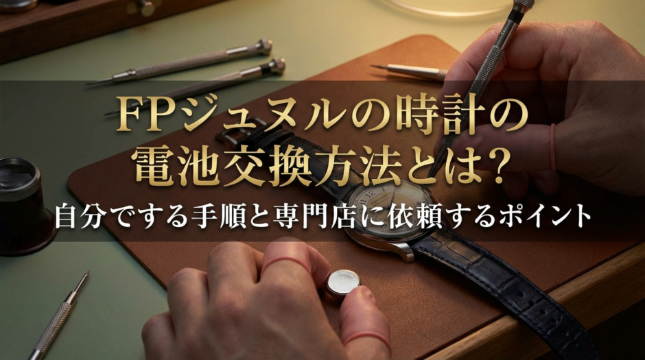FPジュヌルの時計の電池交換方法とは？自分でする手順と専門店に依頼するポイント