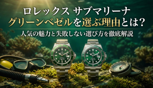 ロレックスのサブマリーナにグリーンベゼルを選ぶ理由とは？人気の魅力と失敗しない選び方を徹底解説