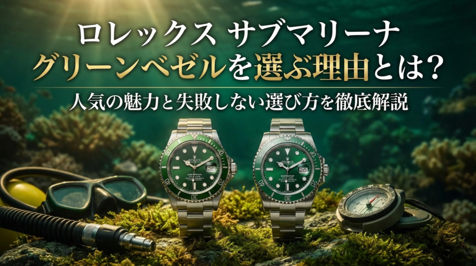 ロレックスのサブマリーナにグリーンベゼルを選ぶ理由とは？人気の魅力と失敗しない選び方を徹底解説