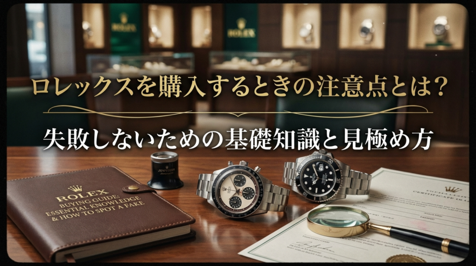 ロレックスを購入するときの注意点とは？失敗しないための基礎知識と見極め方