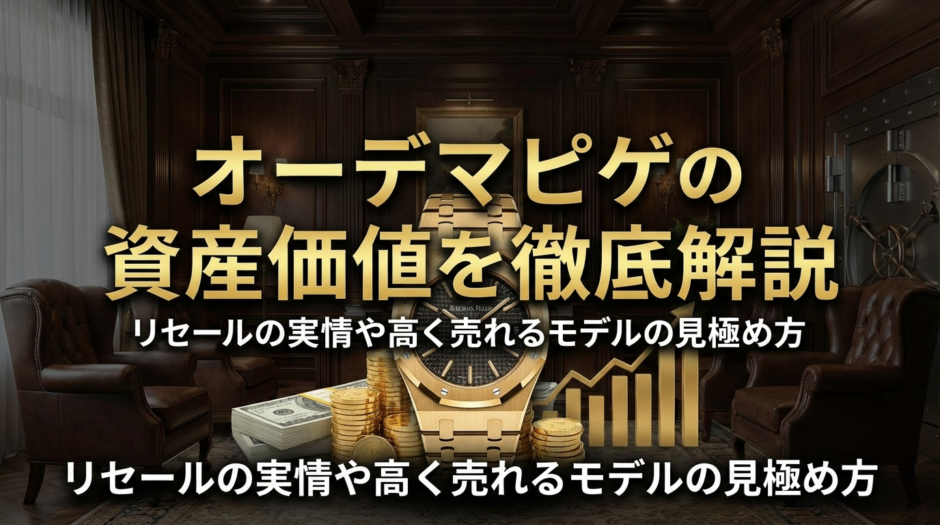 オーデマピゲの資産価値を徹底解説｜リセールの実情や高く売れるモデルの見極め方