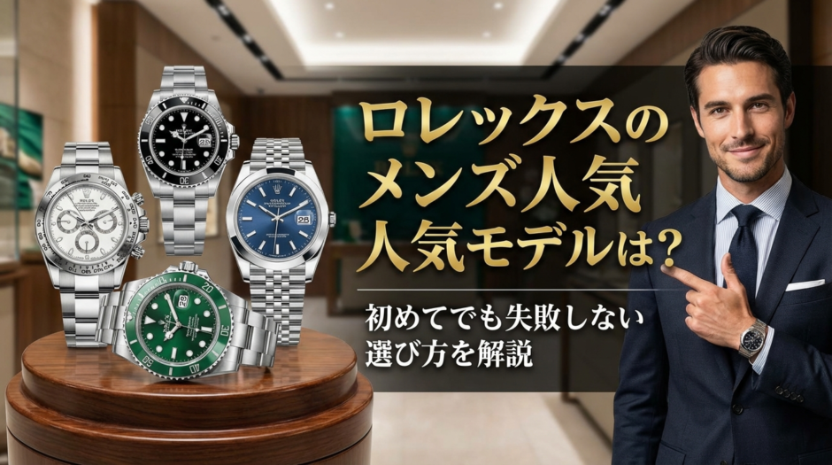 ロレックスのメンズで人気のモデルは？初めてでも失敗しない選び方を解説