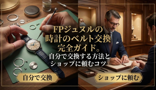FPジュヌルの時計のベルト交換完全ガイド。自分で交換する方法とショップに頼むコツ