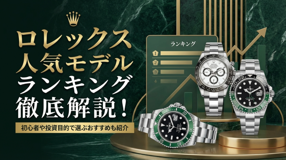 ロレックスの人気モデルランキングを徹底解説！初心者や投資目的で選ぶおすすめも紹介