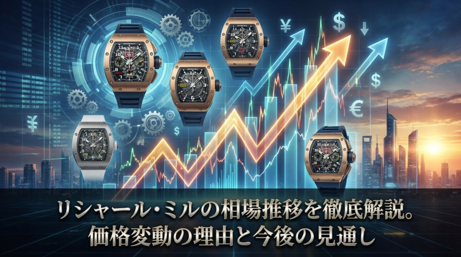 リシャール・ミルの相場推移を徹底解説。価格変動の理由と今後の見通し