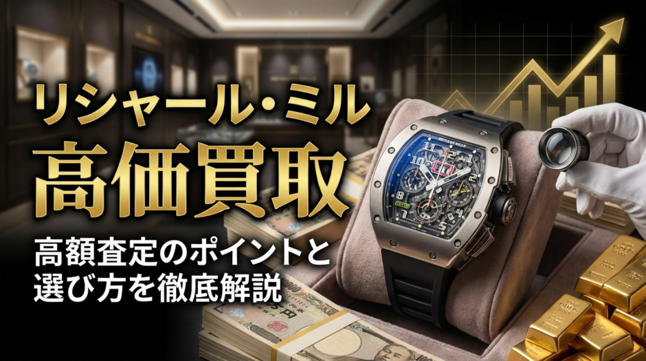 リシャール・ミルを高く買取してくれる店はどこ？高額査定のポイントと選び方を徹底解説