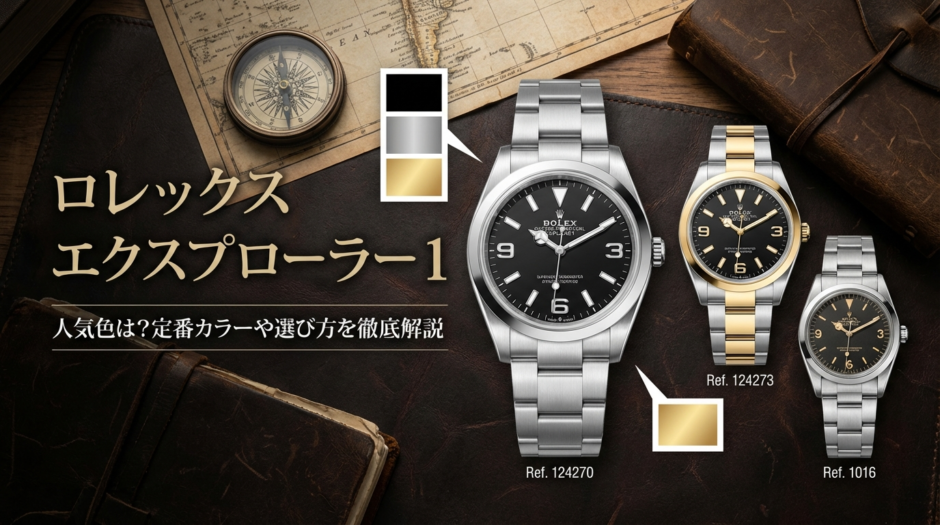 ロレックス エクスプローラー 1の人気色は？定番カラーや選び方を徹底解説