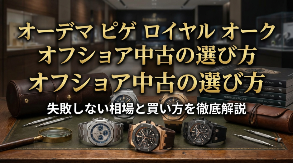 オーデマ ピゲのロイヤル オーク オフショア中古の選び方とは？失敗しない相場と買い方を徹底解説