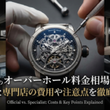 リシャール ミルのオーバーホール料金相場とは?正規と専門店の費用や注意点を徹底解説