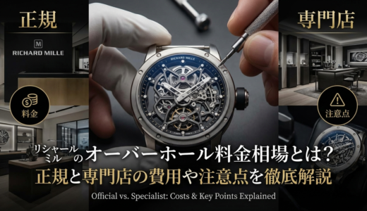 リシャール ミルのオーバーホール料金相場とは？正規と専門店の費用や注意点を徹底解説