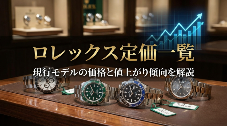 ロレックスの定価一覧を完全網羅｜現行モデルの価格と値上がり傾向を解説