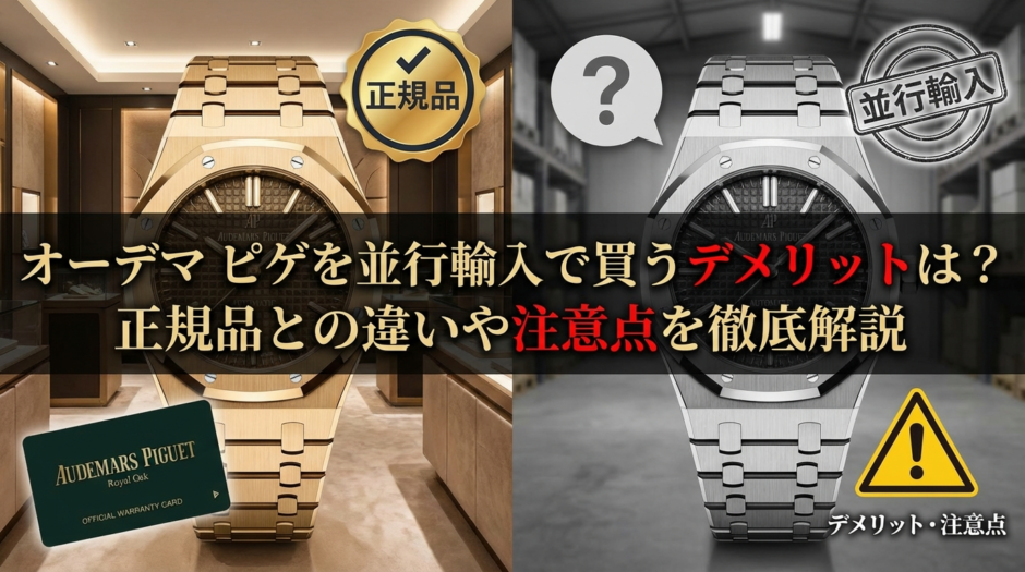 オーデマ ピゲを並行輸入で買うデメリットは？正規品との違いや注意点を徹底解説