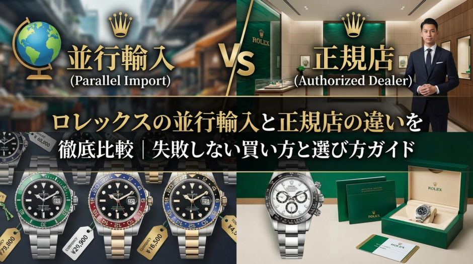ロレックスの並行輸入と正規店の違いを徹底比較｜失敗しない買い方と選び方ガイド