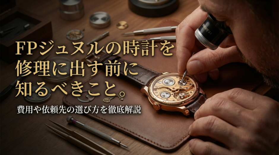 FPジュヌルの時計を修理に出す前に知るべきこと。費用や依頼先の選び方を徹底解説