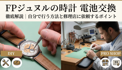 FPジュヌルの時計の電池交換を徹底解説｜自分で行う方法と修理店に依頼するポイント