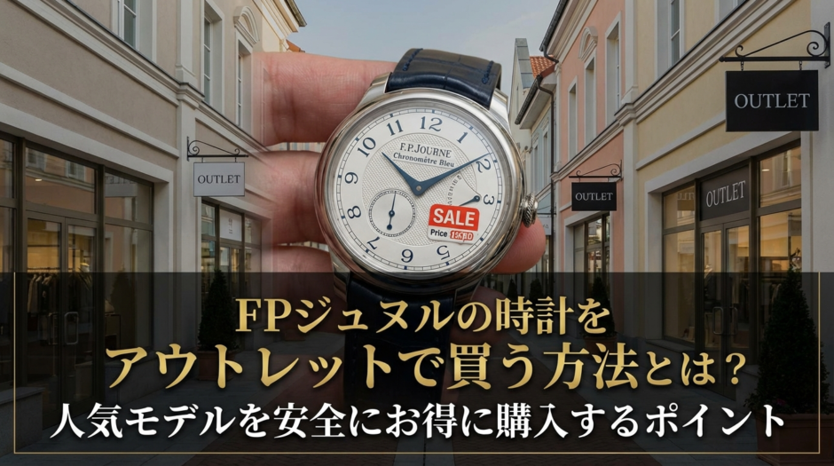 FPジュヌルの時計をアウトレットで買う方法とは？人気モデルを安全にお得に購入するポイント