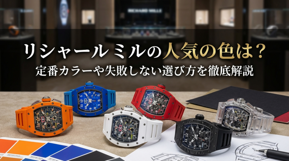 リシャール ミルの人気の色は？定番カラーや失敗しない選び方を徹底解説