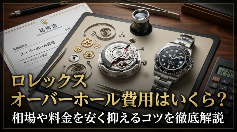 ロレックスのオーバーホールの費用はいくら？相場や料金を安く抑えるコツを徹底解説