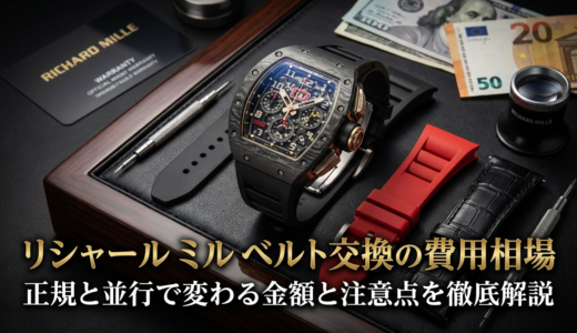リシャール ミルのベルト交換の費用相場は？正規と並行で変わる金額と注意点を徹底解説