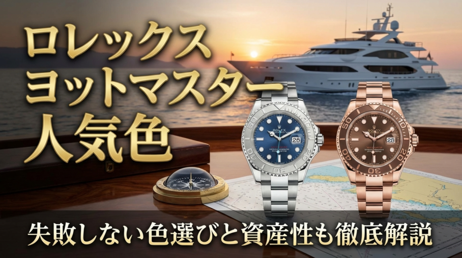 ロレックスのヨットマスターで人気の色は？失敗しない色選びと資産性も徹底解説