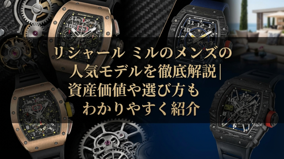 リシャール ミルのメンズの人気モデルを徹底解説｜資産価値や選び方もわかりやすく紹介