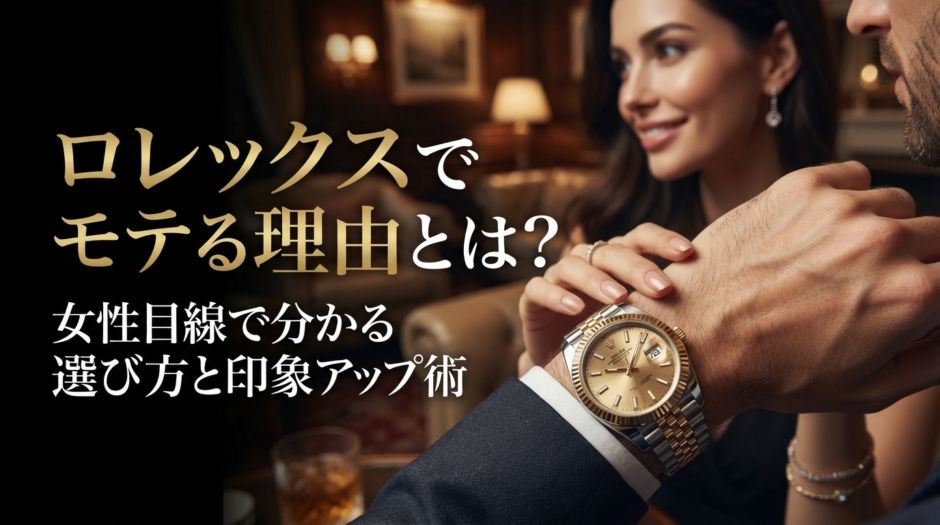 ロレックスでモテる理由とは？女性目線で分かる選び方と印象アップ術