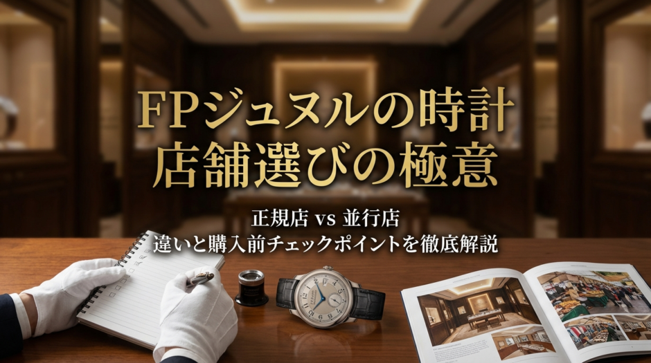 FPジュヌルの時計の店舗選び方とは？正規店や並行店の違いや購入前のチェックポイントを解説