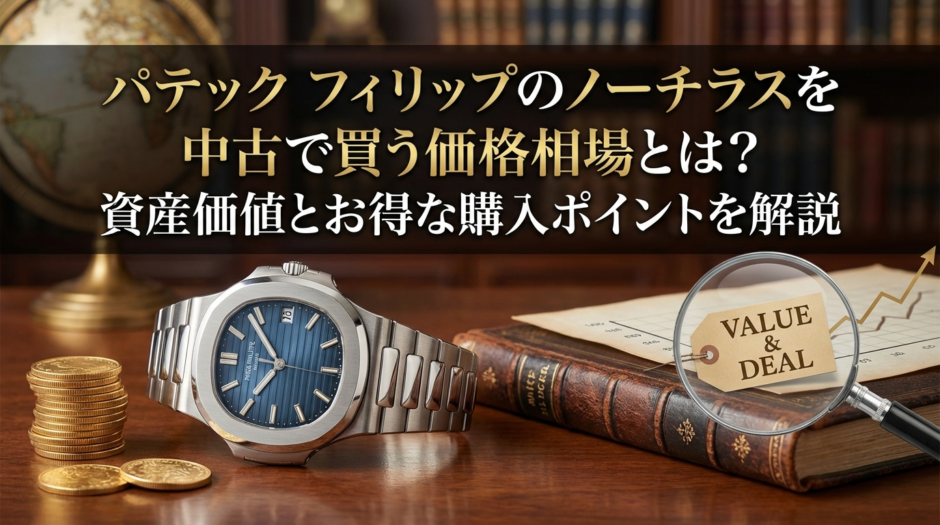 パテック フィリップのノーチラスを中古で買う価格相場とは？資産価値とお得な購入ポイントを解説