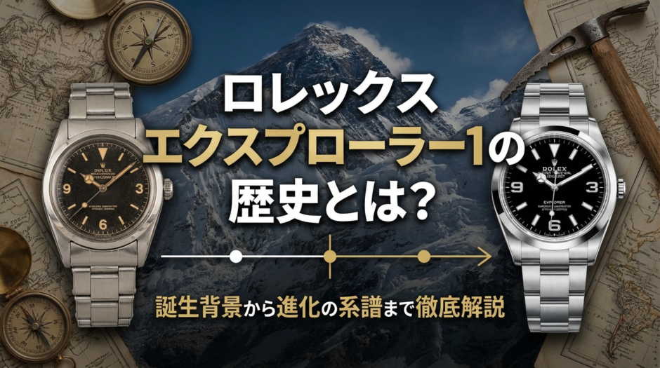 ロレックス エクスプローラー1の歴史とは？誕生背景から進化の系譜まで徹底解説