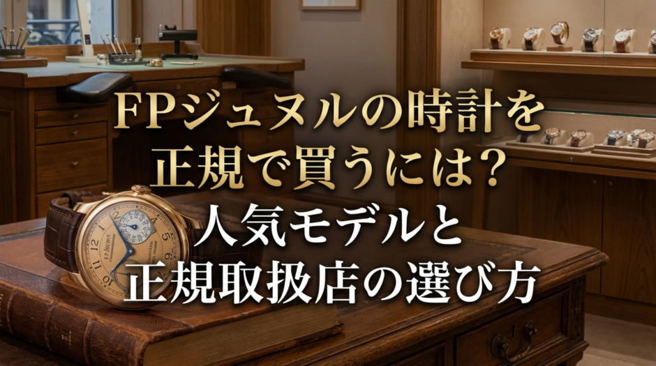 FPジュヌルの時計を正規で買うには？人気モデルと正規取扱店の選び方