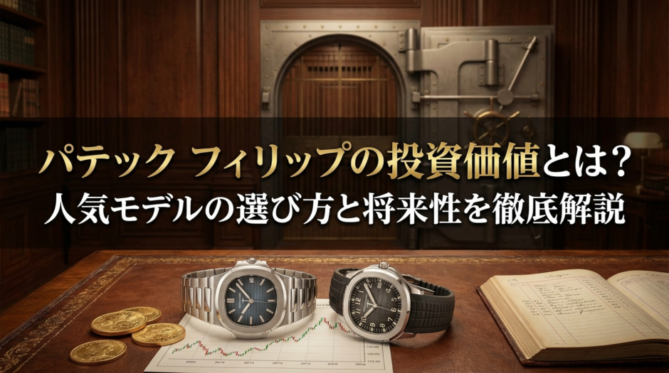 パテック フィリップの投資価値とは？人気モデルの選び方と将来性を徹底解説